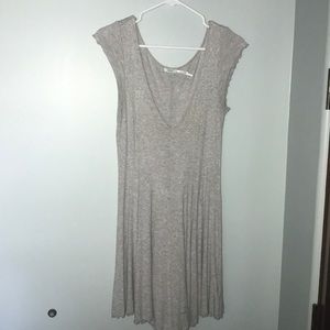 Urban outfitters ruffle grey dress